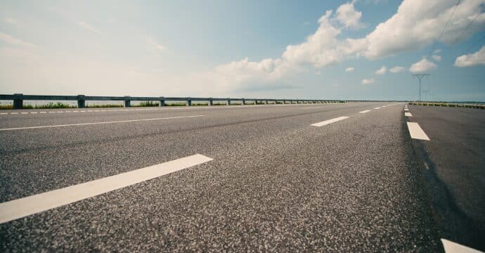 Photo d'une voie d'autoroute