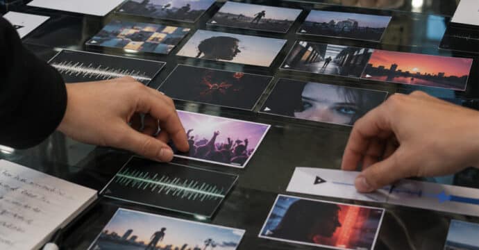 Photo de mains sur une table de montage